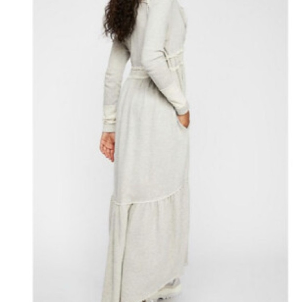 Free People Cozy Gray Knit Sweater